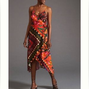 FARM Rio Multicolor Wrap Dress